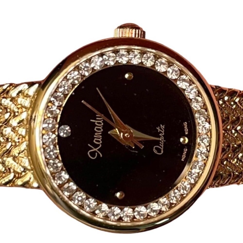 Vtg. Rhinestone Watch - Picture 2 of 6